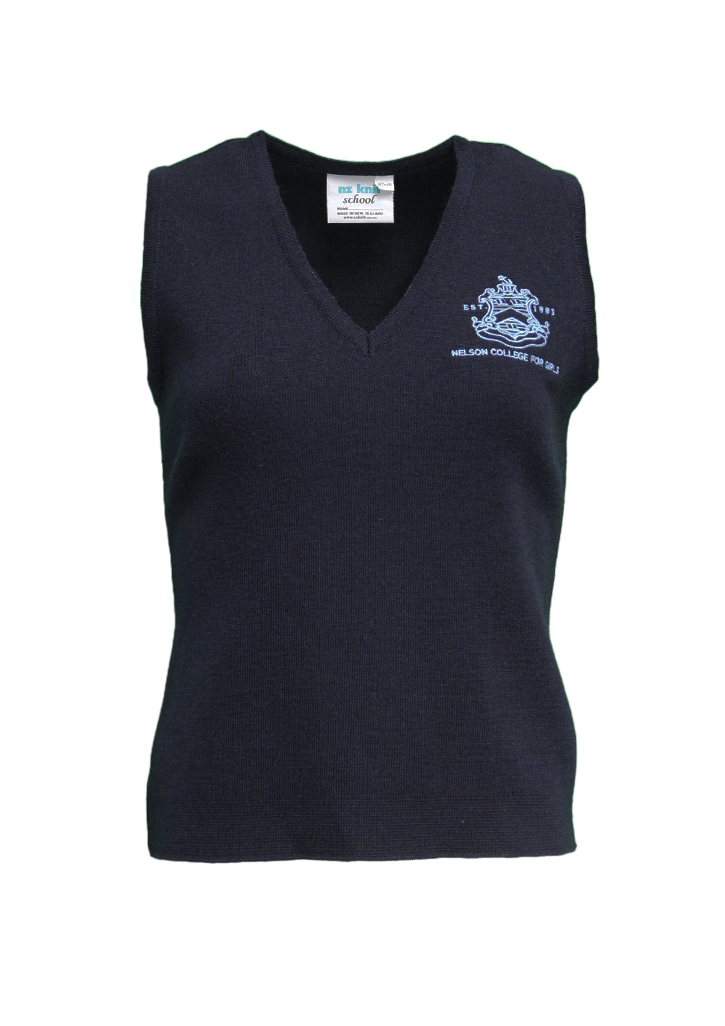 Nelson College for Girls Vest Navy