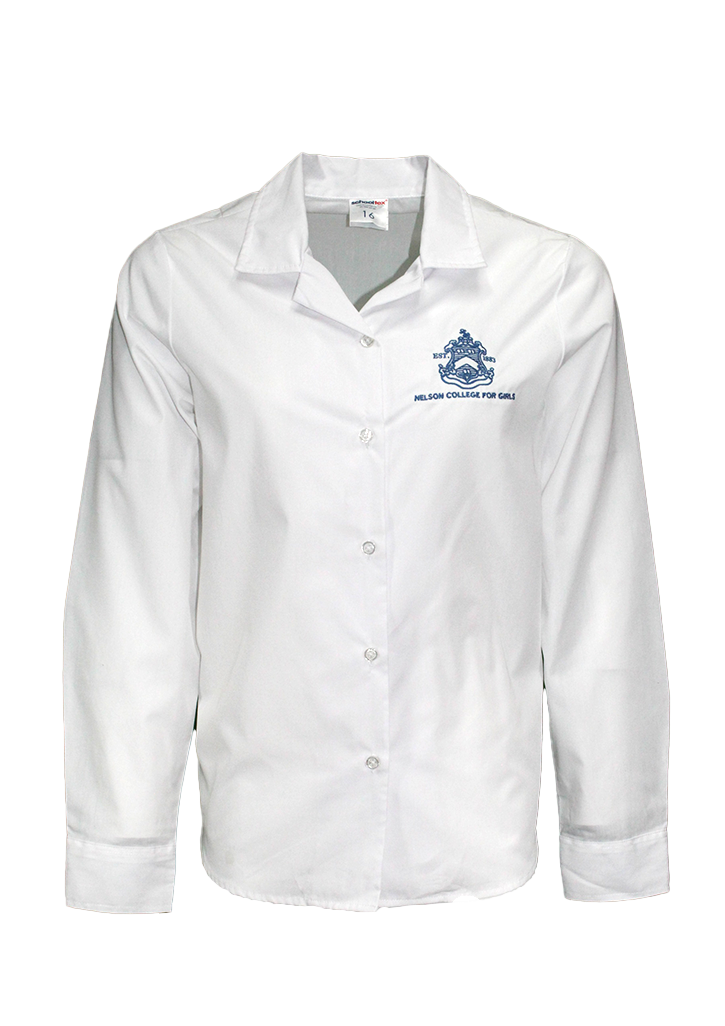 Nelson College for Girls LS Blouse White
