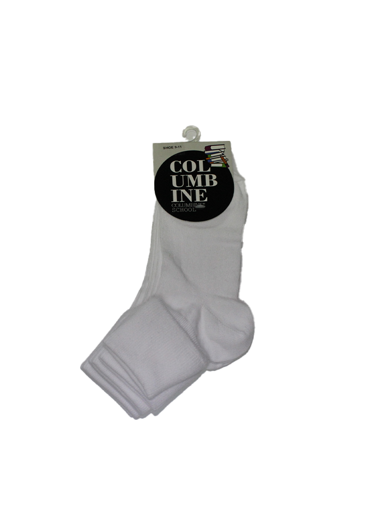 Nelson College for Girls Ankle Sock Turnover White