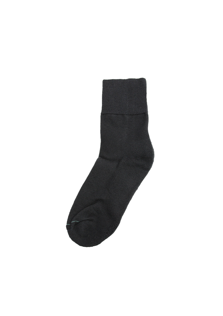 Nelson College for Girls Ankle Sock Turnover Black